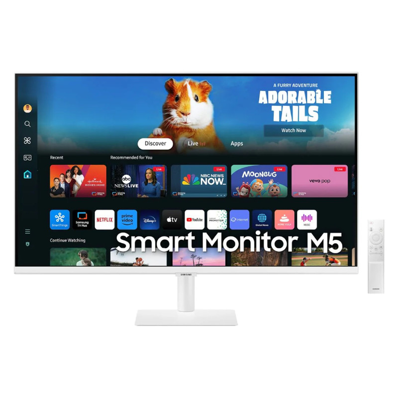 Samsung M5 32" 60Hz LS32DM501EMXUE FHD Flat Smart Monitor - White - شاشة